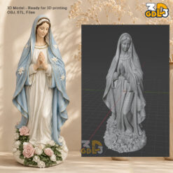 Virgin Mary Statue 3D Printable Model - Image 3