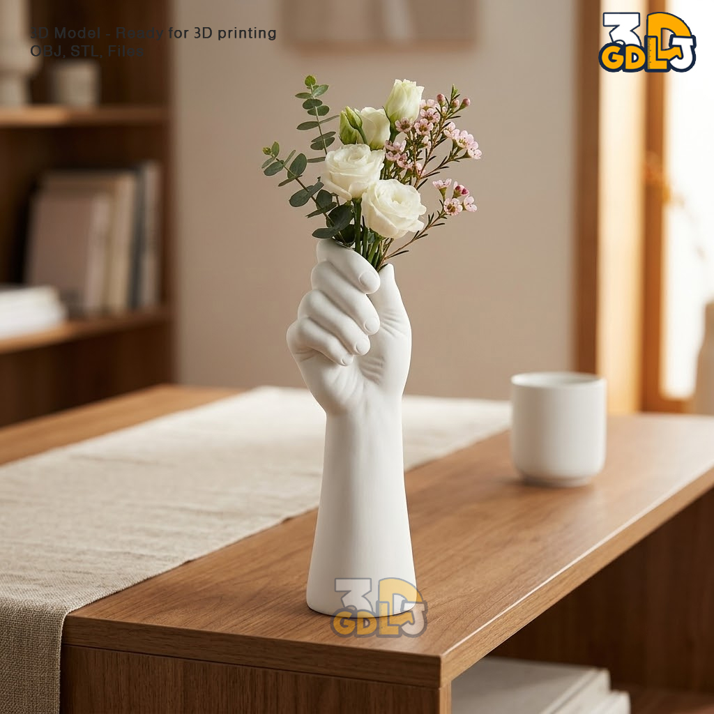 Hand Vase Home Decor – 3D Print STL Model - Image 3