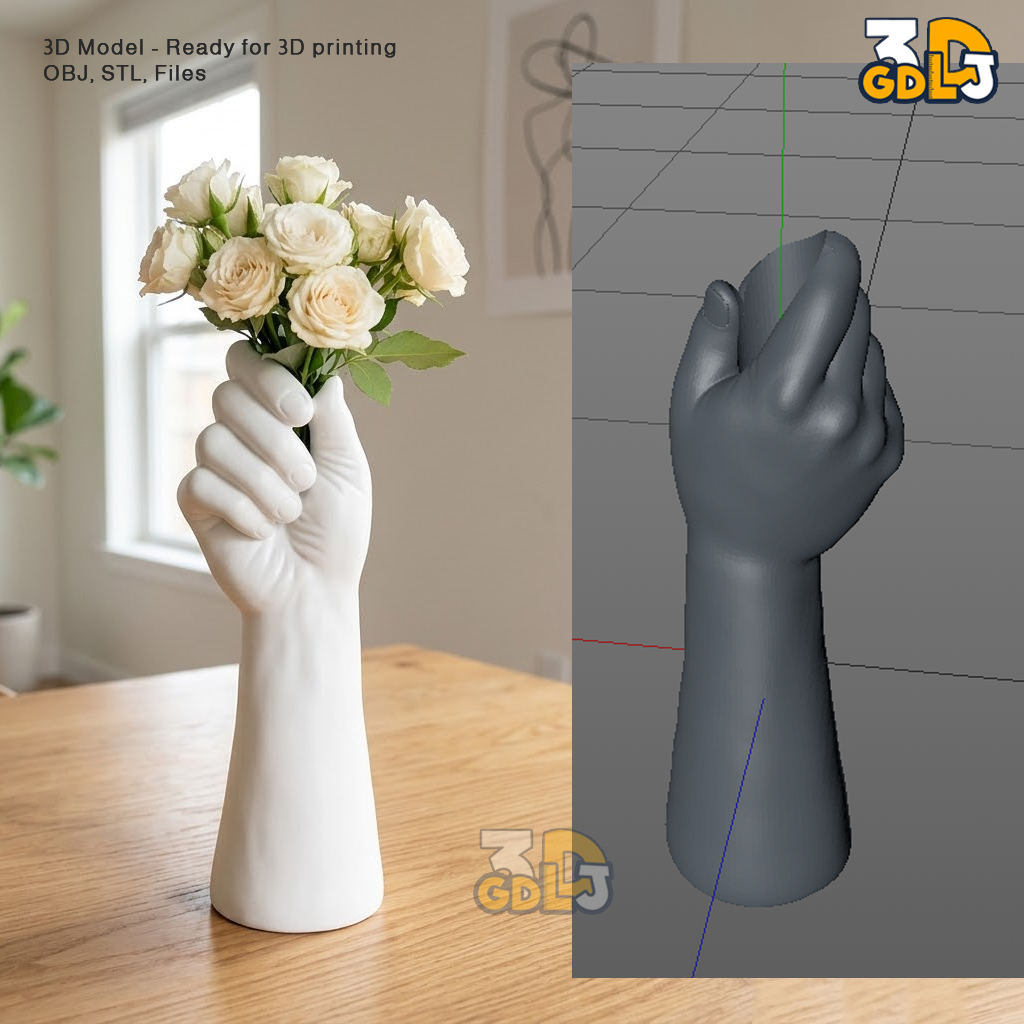 Hand Vase Home Decor – 3D Print STL Model - Image 6