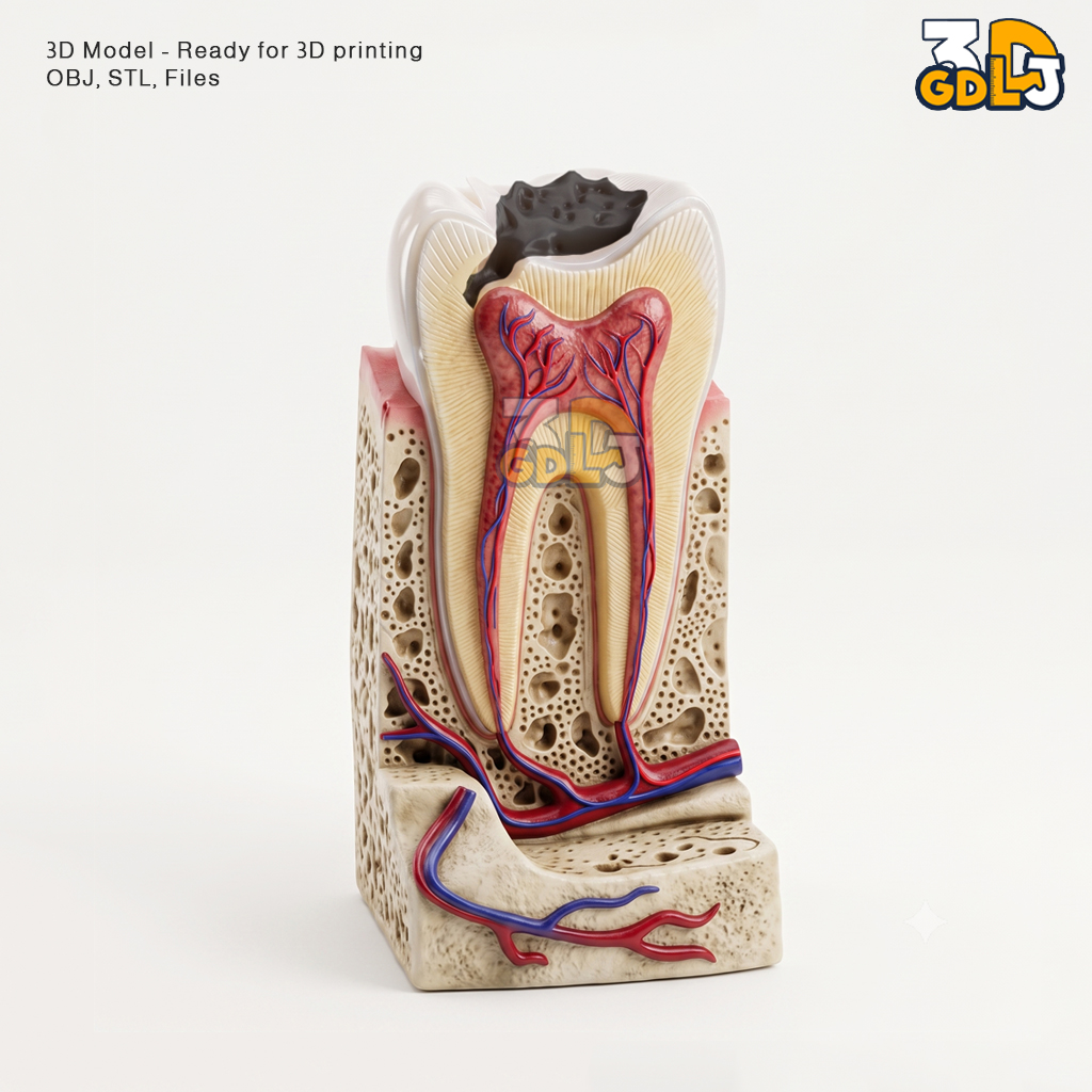 Anatomical Tooth 3D Model