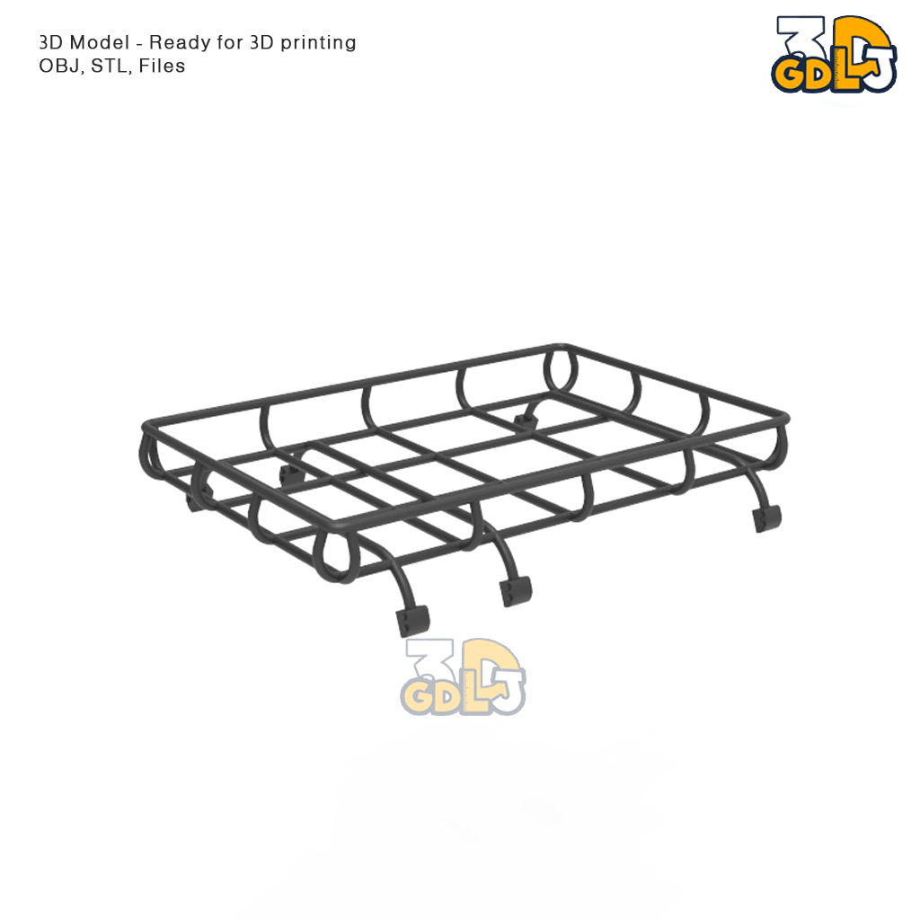 Roof Rack 3D Model for Defender STL File - Image 4