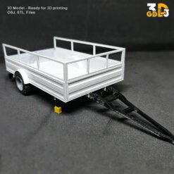 Single Axle Car Trailer 3D Print Model - Image 5