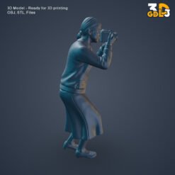 Scale Female Photographer Diorama Figurine - STL File - Image 5