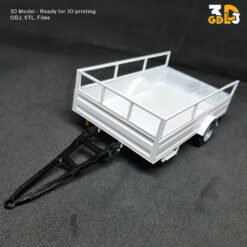 Single Axle Car Trailer 3D Print Model - Image 7