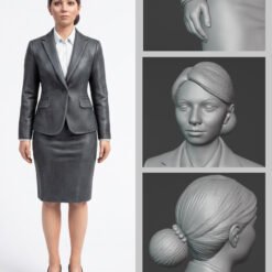 Alternative view of Woman Scale Figure - 3D Printable