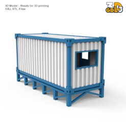 Alternative view of Shipping Container Office 3D Print Model