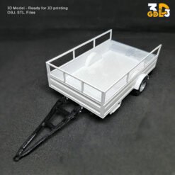 Single Axle Car Trailer 3D Print Model - Image 4