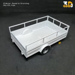 Single Axle Car Trailer 3D Print Model - Image 3