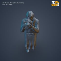 Scale Female Photographer Diorama Figurine - STL File - Image 8