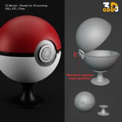 Pokeball 3D Print Model - Image 3