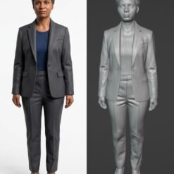 Businesswoman Scale Figure - 3D Print Model - Image 4