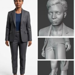 Alternative view of Businesswoman Scale Figure - 3D Print Model
