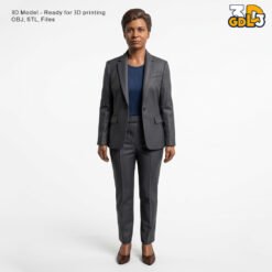 Businesswoman Scale Figure - 3D Print Model