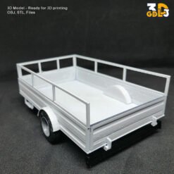 Single Axle Car Trailer 3D Print Model - Image 6