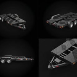 Alternative view of Car Hauler Trailer 3D Printable Model