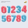 Inflatable 3D Numbers (0-9) - STL OBJ Files
