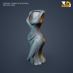 Female Dress Vase 3D Model