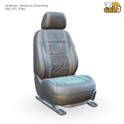 Car Seat 3D Model – High-Detail STL & OBJ Files, 3D Print Ready - Image 4