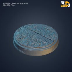 Round Terrain Display Base 3D Model – STL & OBJ