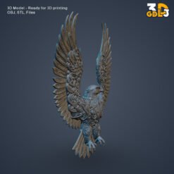 Ornate Eagle Wall Art 3D Model - Image 6