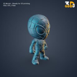 Spider Man Mini Figure 3D Model – Cute Superhero STL & OBJ for 3D Printing - Image 5