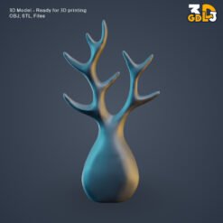 Modern Deer Antler Tree 3D Model – Jewelry Stand & Decor STL/OBJ