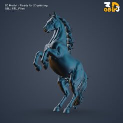 Rearing Stallion Horse 3D Model - Image 4