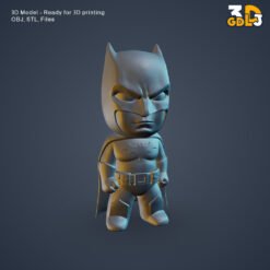 Batman Mini Figure 3D Model – Cute Superhero STL & OBJ for 3D Printing