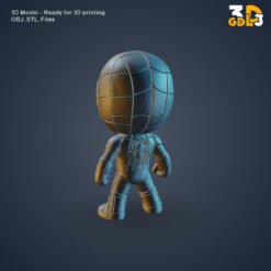 Spider Man Mini Figure 3D Model – Cute Superhero STL & OBJ for 3D Printing - Image 3
