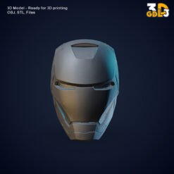 Alternative view of Iron Man Helmet 3D Model – High-Detail STL File