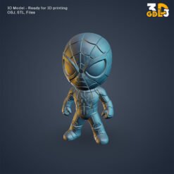Spider Man Mini Figure 3D Model – Cute Superhero STL & OBJ for 3D Printing
