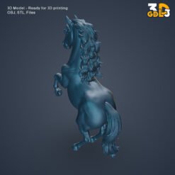 Rearing Stallion Horse 3D Model - Image 3