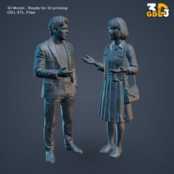 Miniature People Figures 3D Model