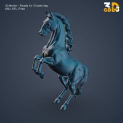 Rearing Stallion Horse 3D Model - Image 5
