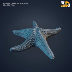 Alternative view of Realistic Starfish 3D Model – High-Detail Sea Star for 3D Printing