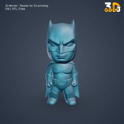 Batman Mini Figure 3D Model – Cute Superhero STL & OBJ for 3D Printing - Image 3