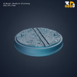 Alternative view of Round Terrain Display Base 3D Model – STL & OBJ