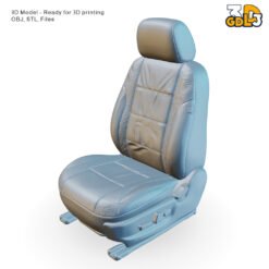 Alternative view of Car Seat 3D Model – High-Detail STL & OBJ Files, 3D Print Ready