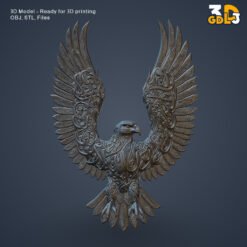 Ornate Eagle Wall Art 3D Model