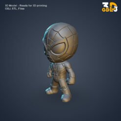 Spider Man Mini Figure 3D Model – Cute Superhero STL & OBJ for 3D Printing - Image 4