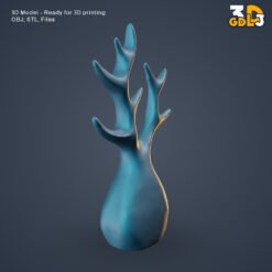 Alternative view of Modern Deer Antler Tree 3D Model – Jewelry Stand & Decor STL/OBJ
