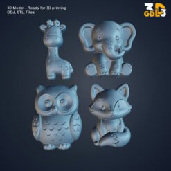 Cute Animals 3D STL Pack – 3D Printing